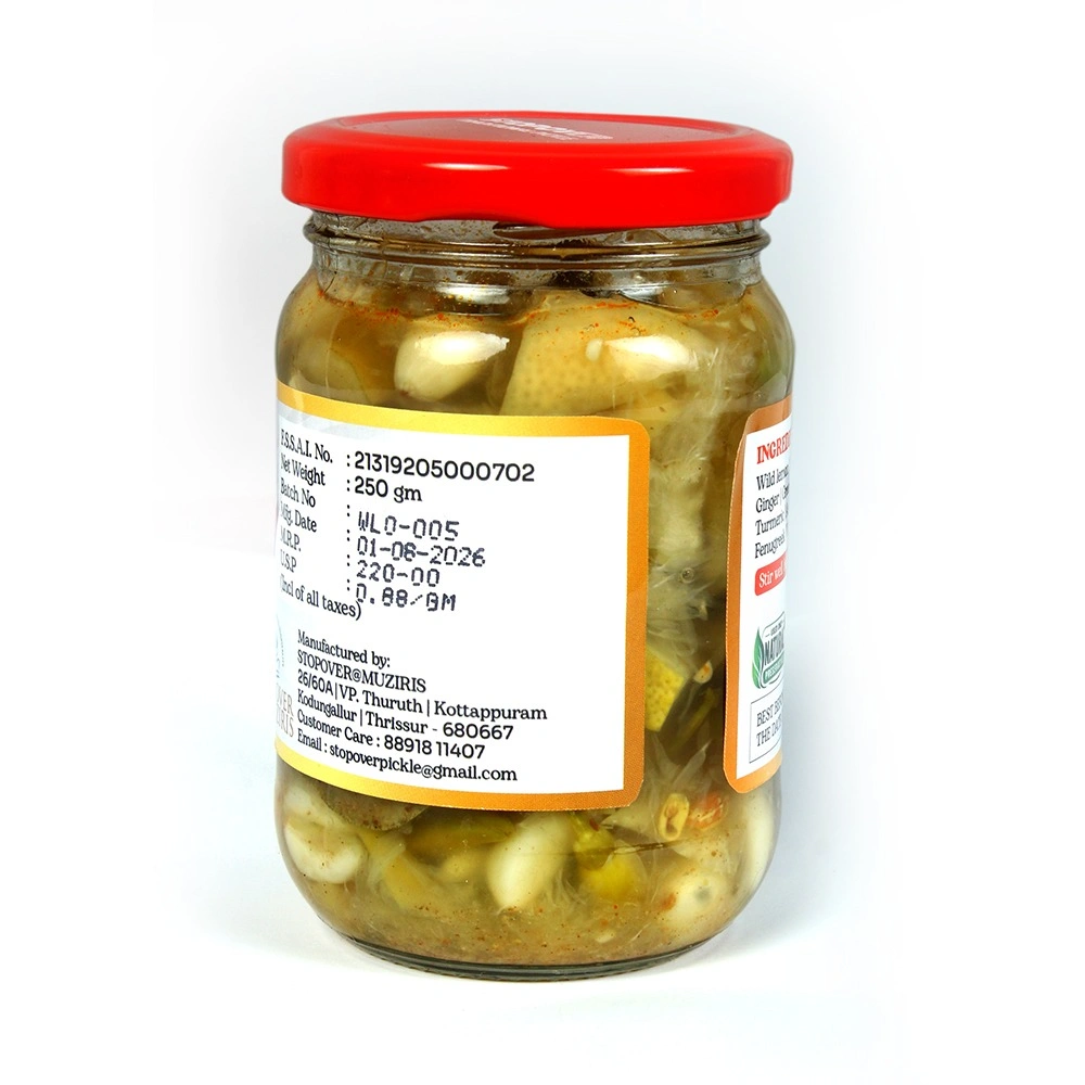 Oil-Free Wild Lemon Pickle